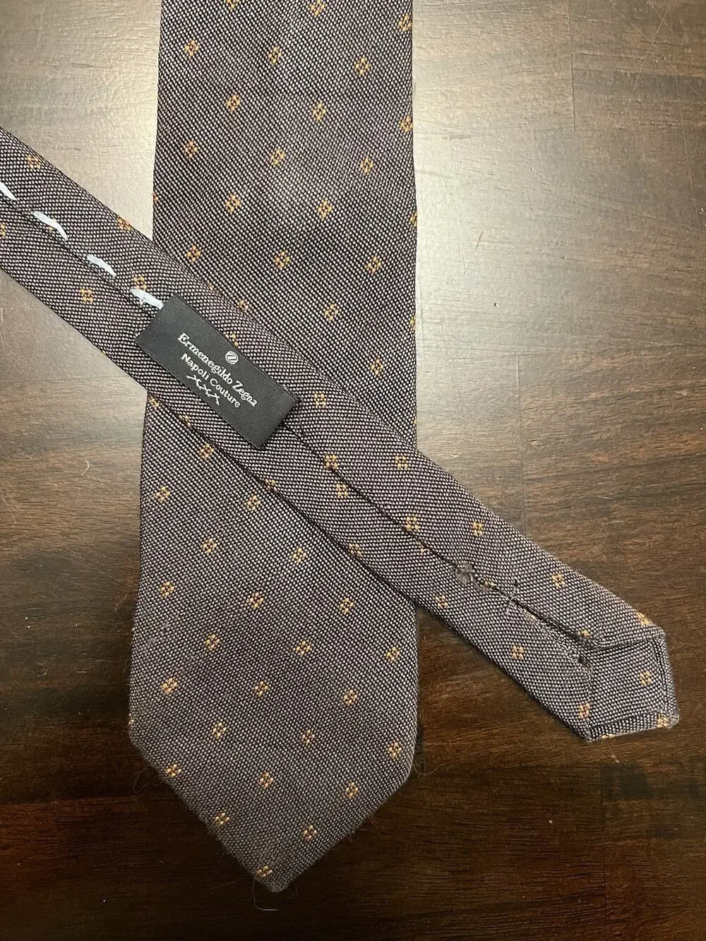 Ermenegildo Zegna Couture XXX Luxury Tie 100% Silk Black Made in Italy READ